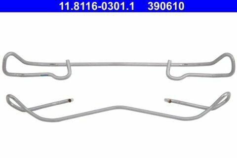 Планка супорта (переднього/заднього) притискна (к-кт) Renault Megane II 02-09 (Ate)