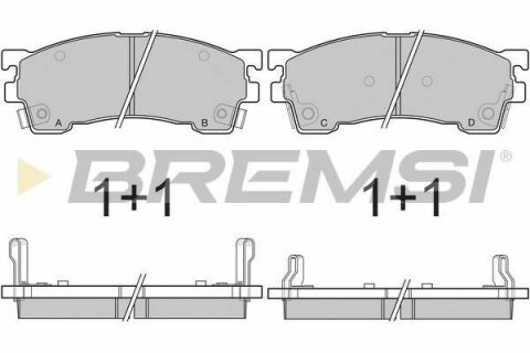 Гальмівні колодки пер. Mazda 323/626 94-04 (sumitomo)