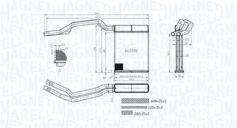 Радиатор обогревателя Focus 04-, C-Max 06-