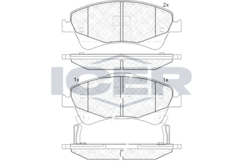 Колодки тормозные (передние) Toyota Avensis/Verso 08-18/Auris 06-15