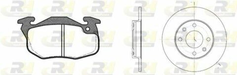 Тормозной комплект (Диски RH 6130.00 + Колодки RH 2192.12)