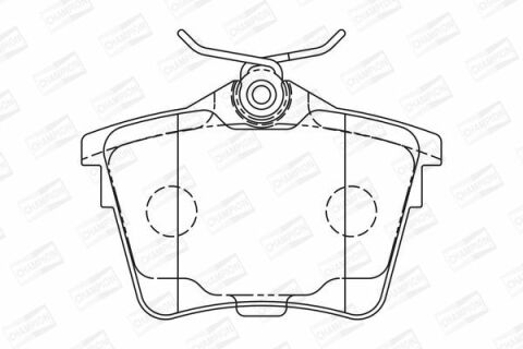 Тормозные колодки задние (без электронного стоян.тормоза) 407,607 04-,Citroen C5 III 08- PEUGEOT