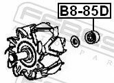 Подшипник генератора Nissan Qasqai 07-13 (8x23x14)