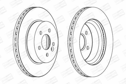 CHAMPION DB Диск тормозной передн. (вентил.) W163 (ML-klasse)