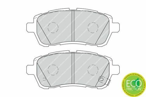 Гальмівні колодки перед. Ford Fiesta VI 08- (TRW)