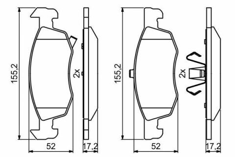 Колодки гальмівні передні Corsa E 1,0-1,6 14- OPEL