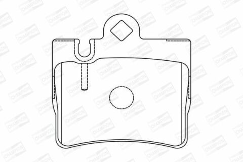 Тормозные колодки задние W220 98-MB Тормозные колодки задние W220 98-MB