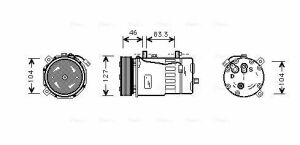 Компресор кондиціонера CALIFORNIA T4, TRANSPORTER T4 VW