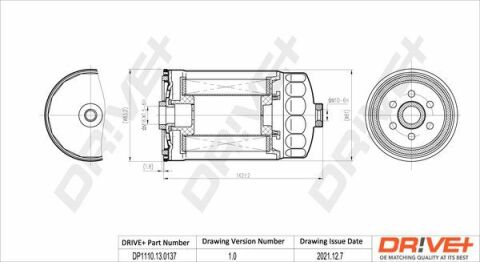 DP1110.13.0137 Drive+ - Фільтр палива