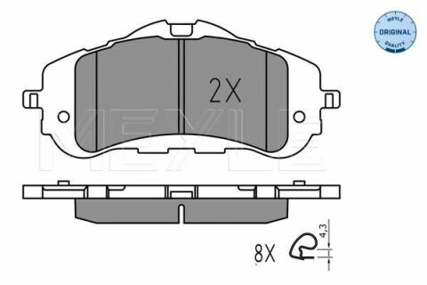 Колодки гальмівні (передні) Peugeot 308 II 1.2-2.0D 13-