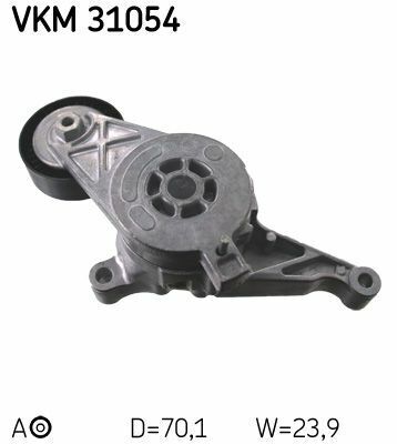 Натяжник ременя генератора VW 1.9/2.0TDI 04-10 (70.1x23.9) Натяжник ременя генератора VW 1.9/2.0TDI 04-10 (70.1x23.9)