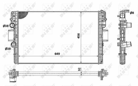 Радиатор охлаждения Iveco Daily IV 2.3/3.0TD 06-