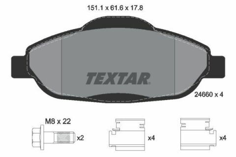 Колодки гальмівні (передні) Peugeot 308/CC/SW/3008 07- (Bosch) Q+