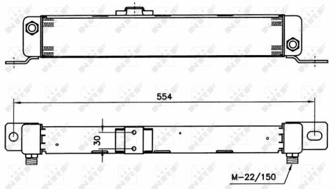 Радиатор масляный MB T1 2.3-3.0D 82-96 (теплообменник)