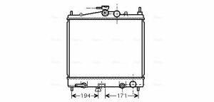 Радиатор вод. охлаждение Micra III, Note 1.2/1.6 03- NISSAN