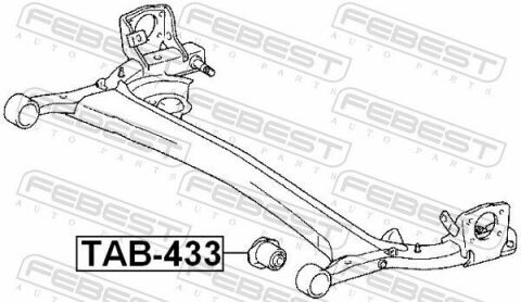 Сайлентблок задньої балки Yaris 99-05