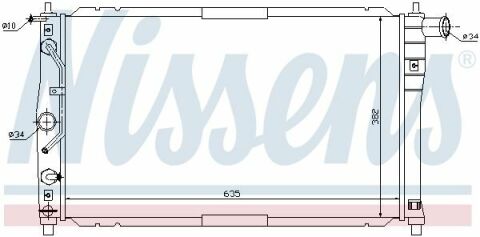 Радиатор DW LANOS(97-)1.3 i(+)[OE P96182260]