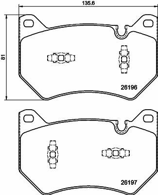 HELLA AUDI колодки тормозні передні Q5 16-