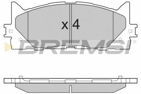 Тормозные колодки пер. Toyota Camry 06-11 (akebono)