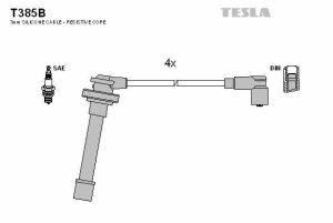 Кабель запалювання к-кт TESLA Nissan Micra (K11) 1.0,1.3 i 16V 08.92 - 09.00 