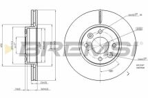 Гальмівний диск перед. Kangoo/Dokker/Lodgy/Citan 08- (258x22)
