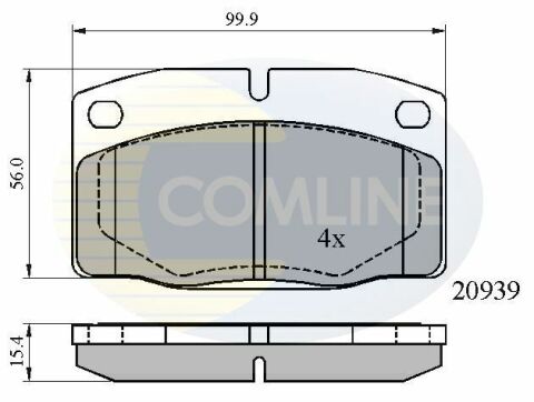 CBP0135 Comline - Тормозные колодки для дисков