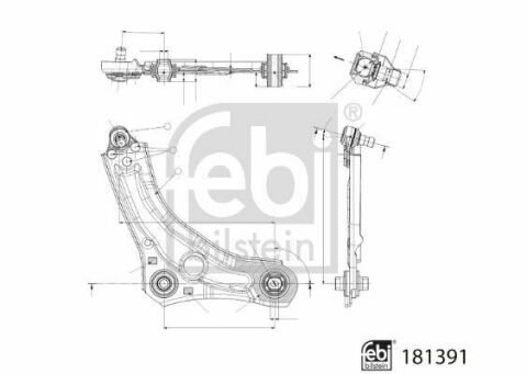 Рычаг подвески (передний/снизу) (R) Renault Megane IV 15- Рычаг подвески (передний/снизу) (R) Renault Megane IV 15-