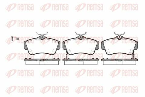 Комплект гальмівних колодок з 4 шт. дисків