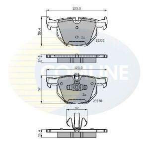 CBP01671 Comline - Гальмівні колодки до дисків