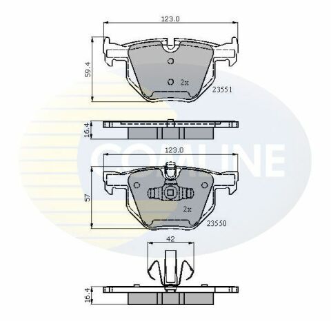 CBP01671 Comline - Тормозные колодки для дисков CBP01671 Comline - Тормозные колодки для дисков