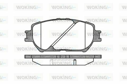 Гальмівні колодки пер. Toyota Camry 96-06 (akebono)