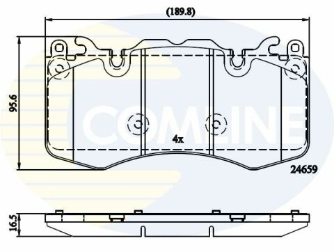 CBP02211 Comline - Тормозные колодки для дисков