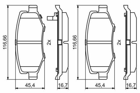 Колодки тормозные (задние) Jeep Cherokee 08-/Compass 06-/Wrangler 07-/Dodge Nitro 06-12