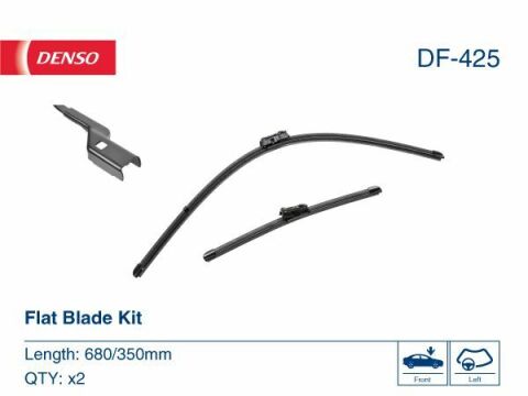 Комплект стеклоочистителей flat blade kit