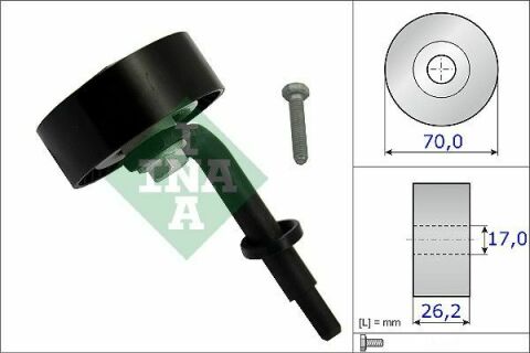 Ролик генератора BMW 3/5/7 E46/60/65 01- (натяжний) (70х26), M47/M57