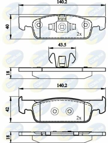 CBP02144 Comline - Тормозные колодки для дисков