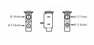 Розширювальний клапан кондиціонера DISCOVERY SPORT (L550) 1.5 20-, DISCOVERY SPORT (L550) 2.0 14-, FREELANDER 2 (L359) 2.0 06-, VOLVO LANDROVER