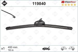 Склоочисник SWF / безкаркасний / 400 мм. /