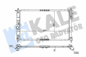 KALE DAEWOO Радіатор охолодження Nubira