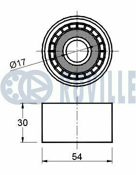 RUVILLE DB Ролик натяжителя ремня W220 S600 00-,Sprinter 09-