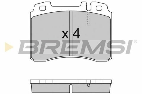 Тормозные колодки перед. MB W124/W201 89-03 (ATE)