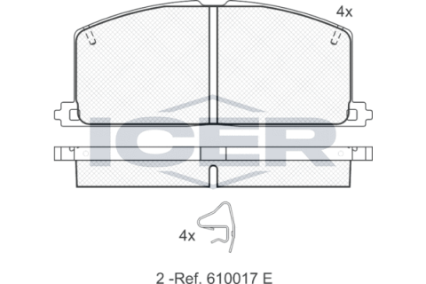 Колодки гальмівні (передні) Toyota Camry 82-91/Carina 82-01/Celica 85-93/Corolla 83-00