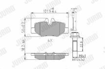 DB Тормозные колодки диск. задн.Vito,Viano 03- DB Тормозные колодки диск. задн.Vito,Viano 03-
