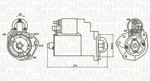 Стартер VW Inca 1.4/1.6 95-03 (1.1 kw) (z=9)