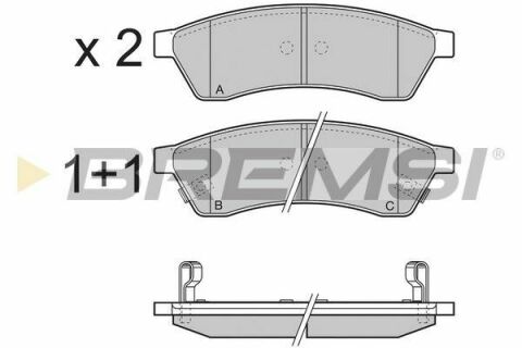 Тормозные колодки зад. Chevrolet Epica 05- (brembo)