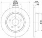 Гальмівний диск зад. Transit Connect/Kuga/C-max 10- 1.0-2.0 (PRO), фото 4 - інтерент-магазин Auto-Mechanic