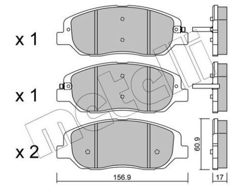 Колодки тормозные (передние) Hyundai Santa Fe III 12-/Ssangyong Korando III 10-