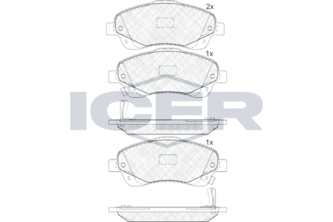 Колодки тормозные (передние) Toyota Avensis 03-08/Corolla Verso 04-09