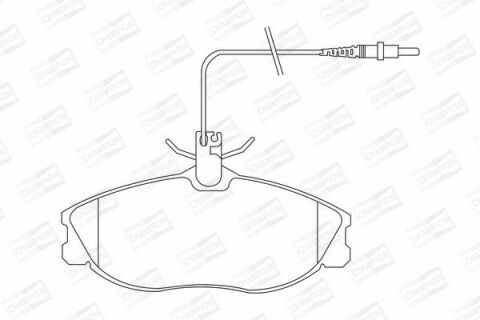 Гальмівні колодки передні 406 1.9/3.0 95- PEUGEOT