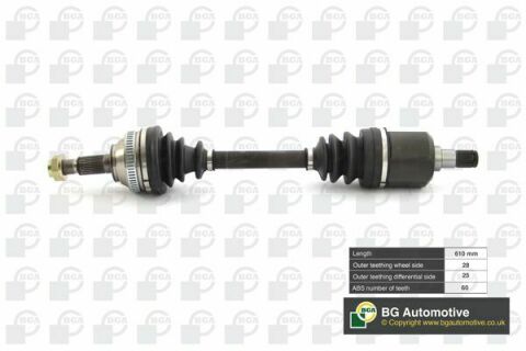 Полуось перед Land Rover Freelander 98-06 1.8i/2.0Di